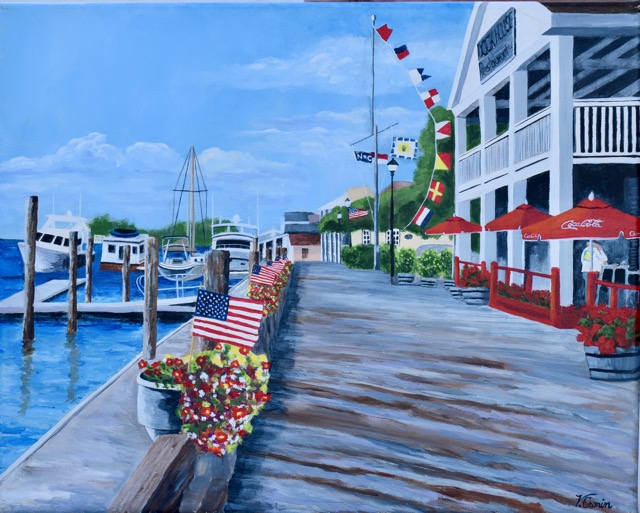 Flags over Beaufort <br> 16X20 <br> Sold