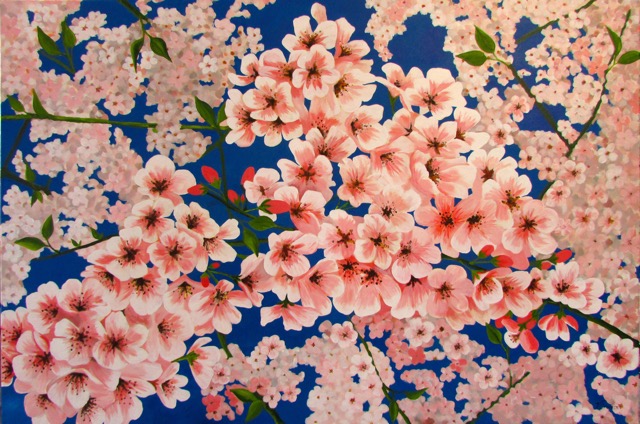 Cherry Blossums <br> 24X36 <br> Sold