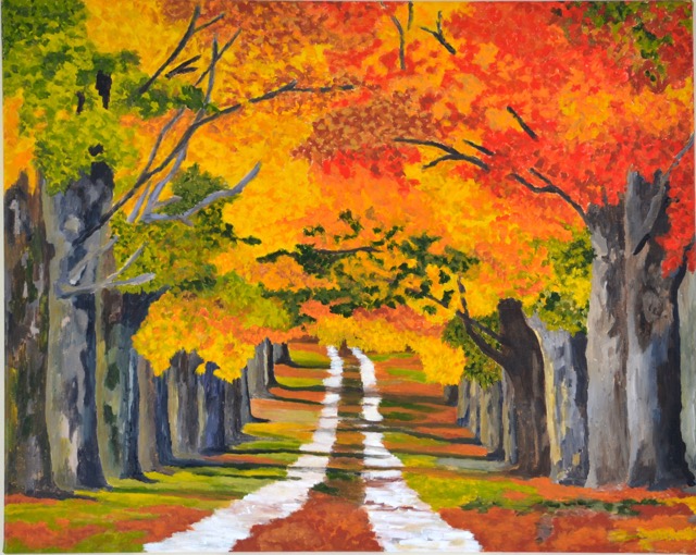 Fall Pathway <br> 24X30 <br> Sold