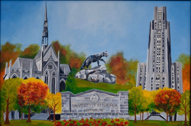 Univ. of Pittsburgh <br>  24X36 <br> Not for Sale