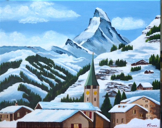 Switzerland Snow <br> 16X20 <br> Sold